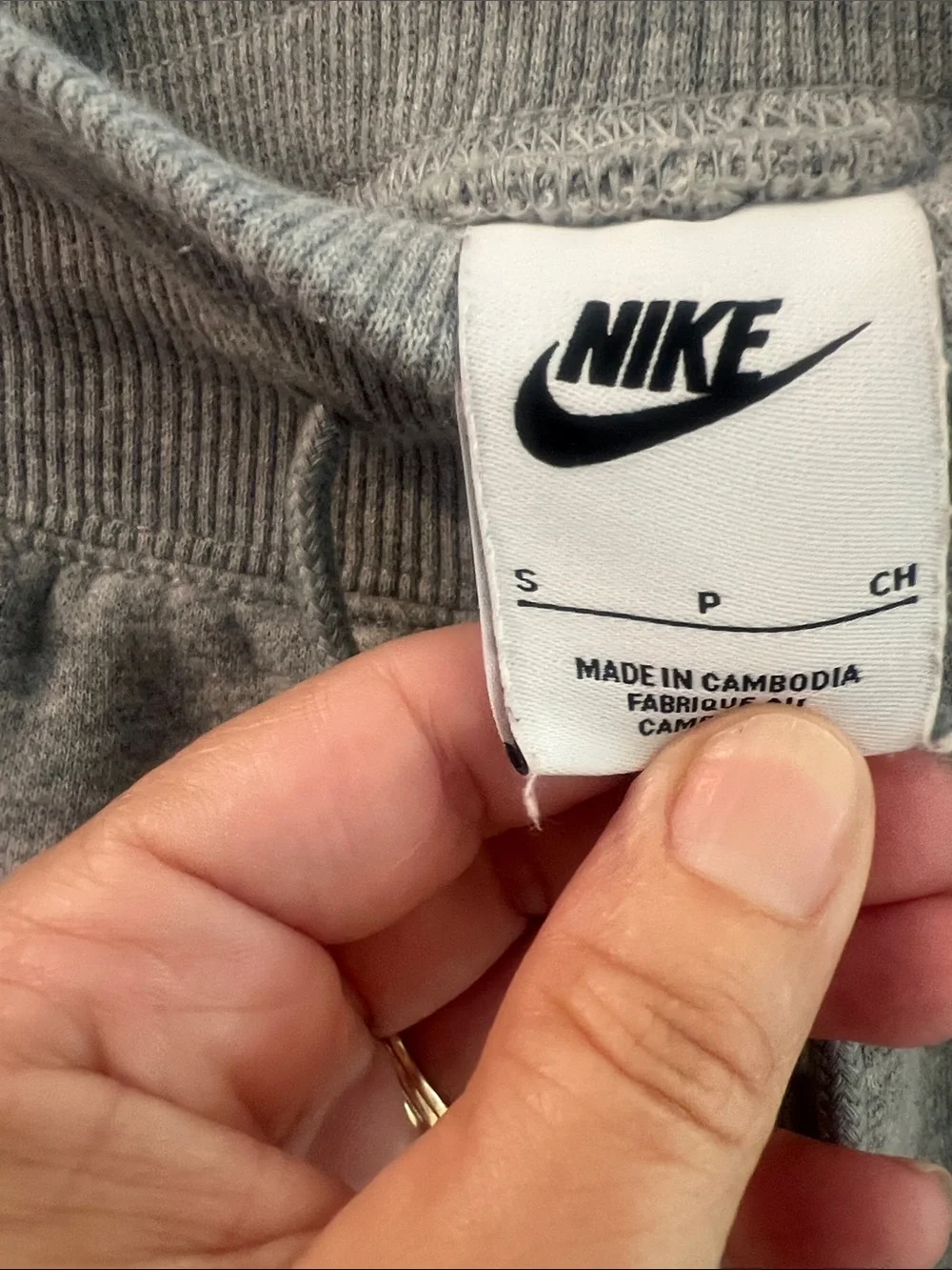 Nike Gray Kids Sweatpants with White Swoosh